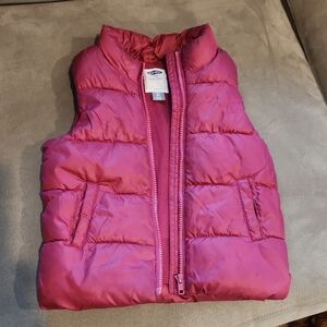 Old Navy Pink Puffer Vest